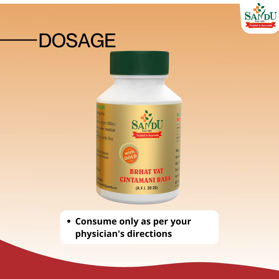 Sandu Ayurvedic Bruhat Vat Cintamani Ras Tablets