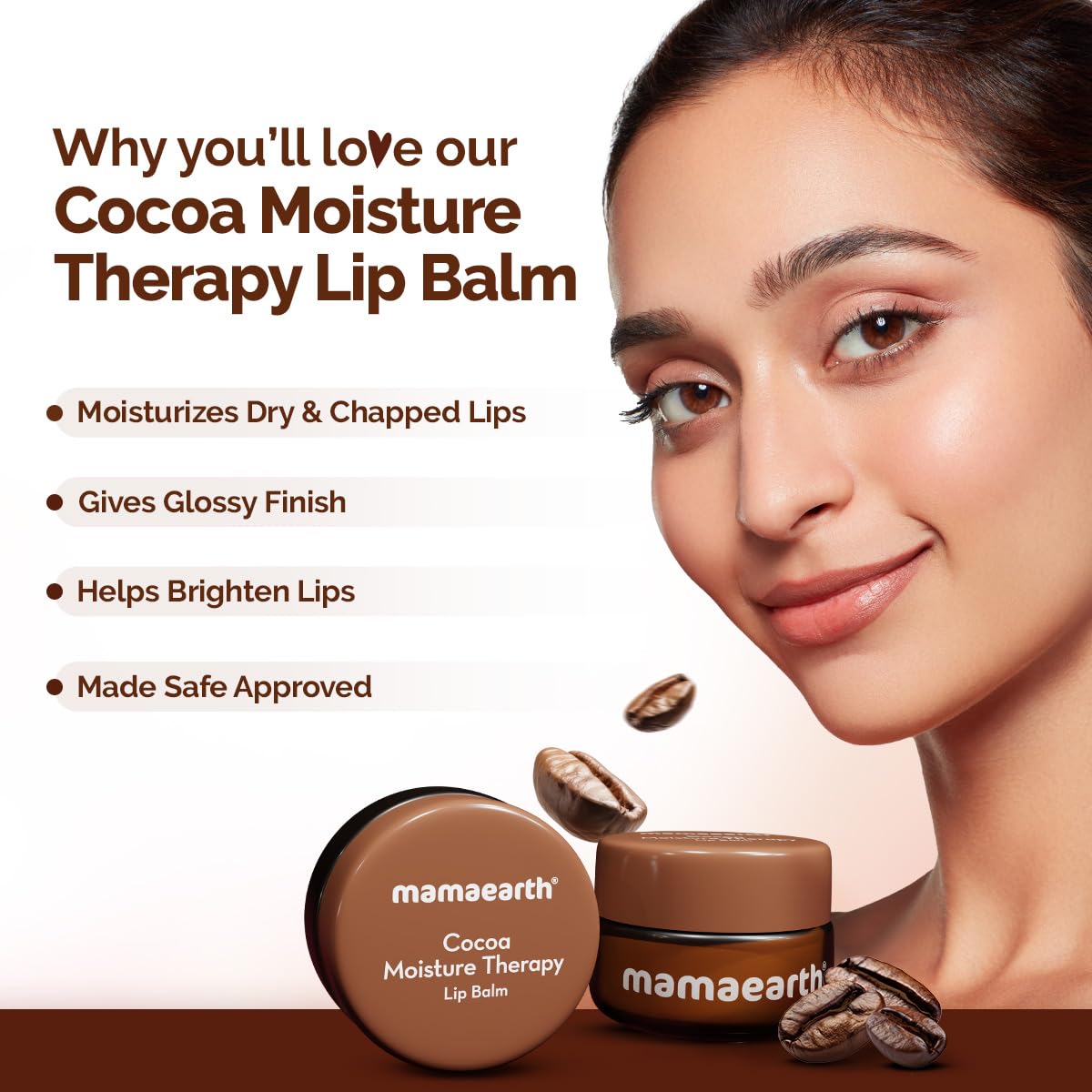 Mamaearth Cocoa Moisture Therapy Lip Balm 15g