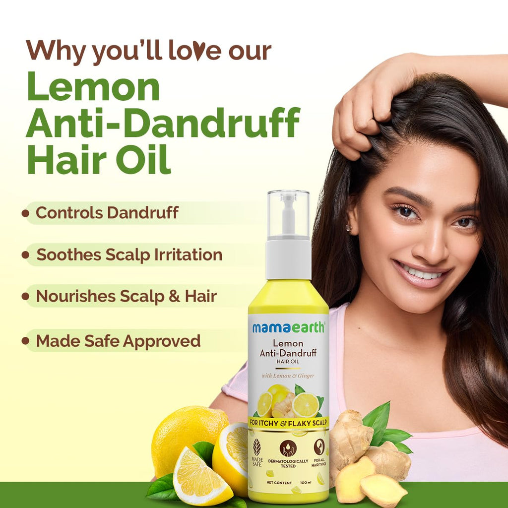 Mamaearth Lemon Anti-Dandruff Hair Oil 100ml