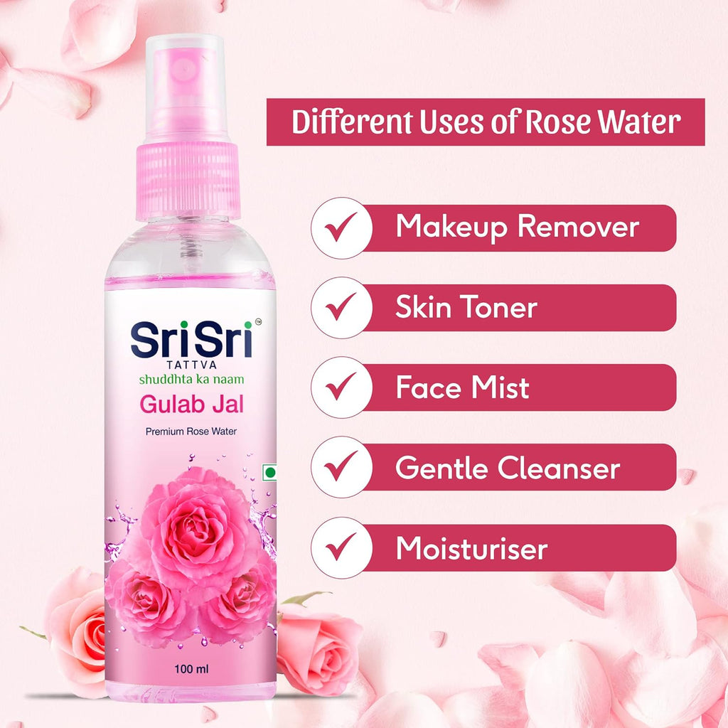 Sri Sri Tattva Gulab Jal Premium Rose Water Spray 100ml
