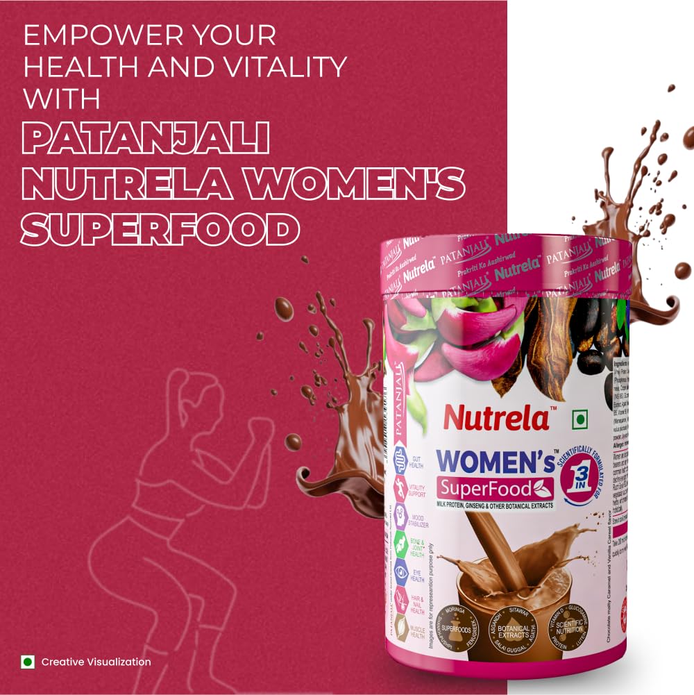 Patanjali Nutrela Women's Superfood Chocolate Flavor Powder 400g