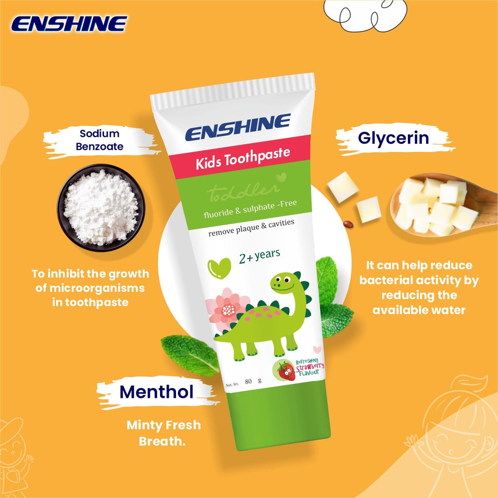 Leeford Enshine Kids Toothpaste [2+ Years] Strawberry Flavor