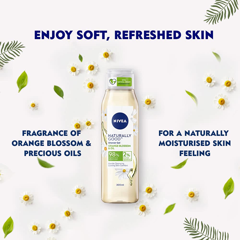 Nivea Naturally Good Plum Blossom Oil Body Shower Gel