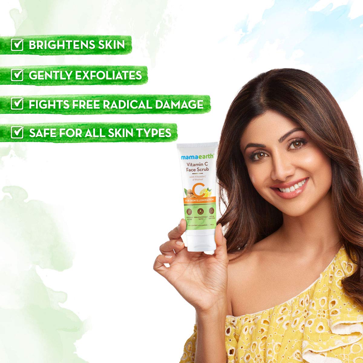 Mamaearth Vitamin C Face Scrub 100g