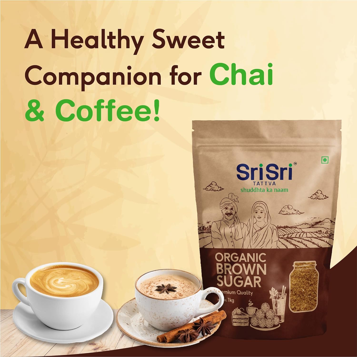 Sri Sri Tattva Organic Brown Sugar 1kg