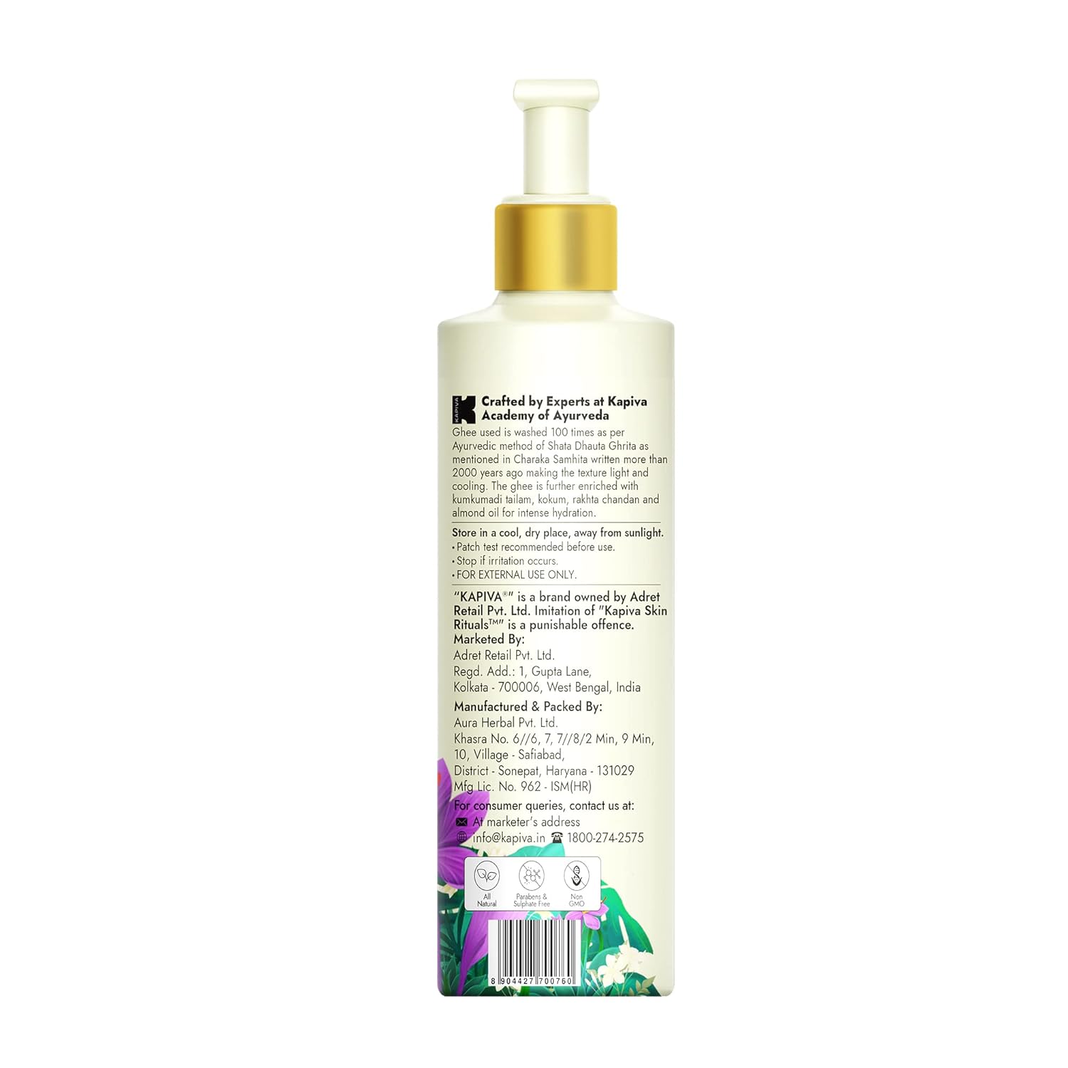 Kapiva Ghee Kumkumadi Body Lotion 200ml