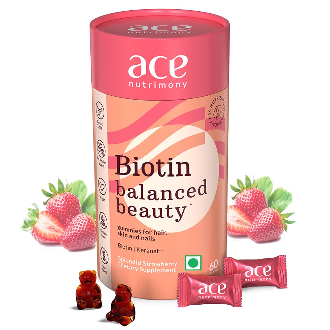 Ace Nutrimony Balanced Beauty Biotin Gummies 60 Gummies