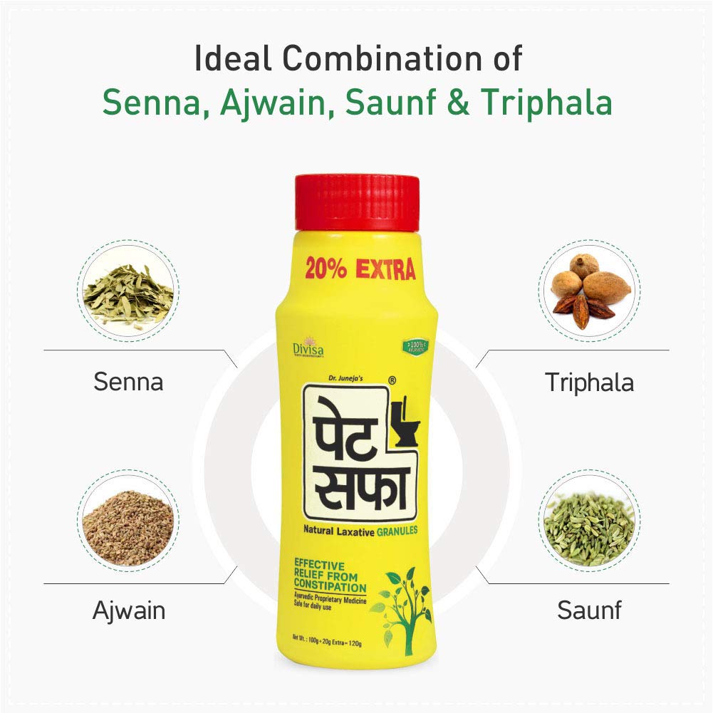 Divisa Herbal Care Ayurvedic PetSaffa Natural Laxative Granules Powder & Tablets
