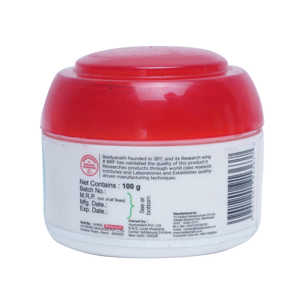 Baidyanath Ayurvedic Ayurvedant Cold Cream 100gm