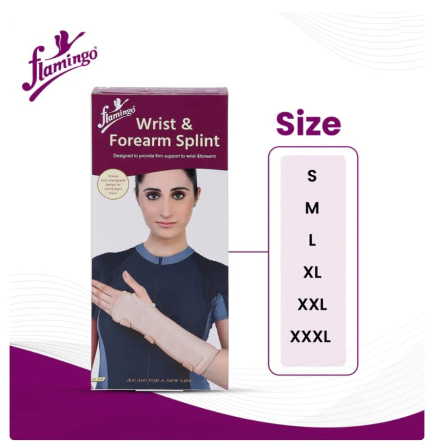 Flamingo Health Orthopaedic Wrist & Forearm Splint Code 2016