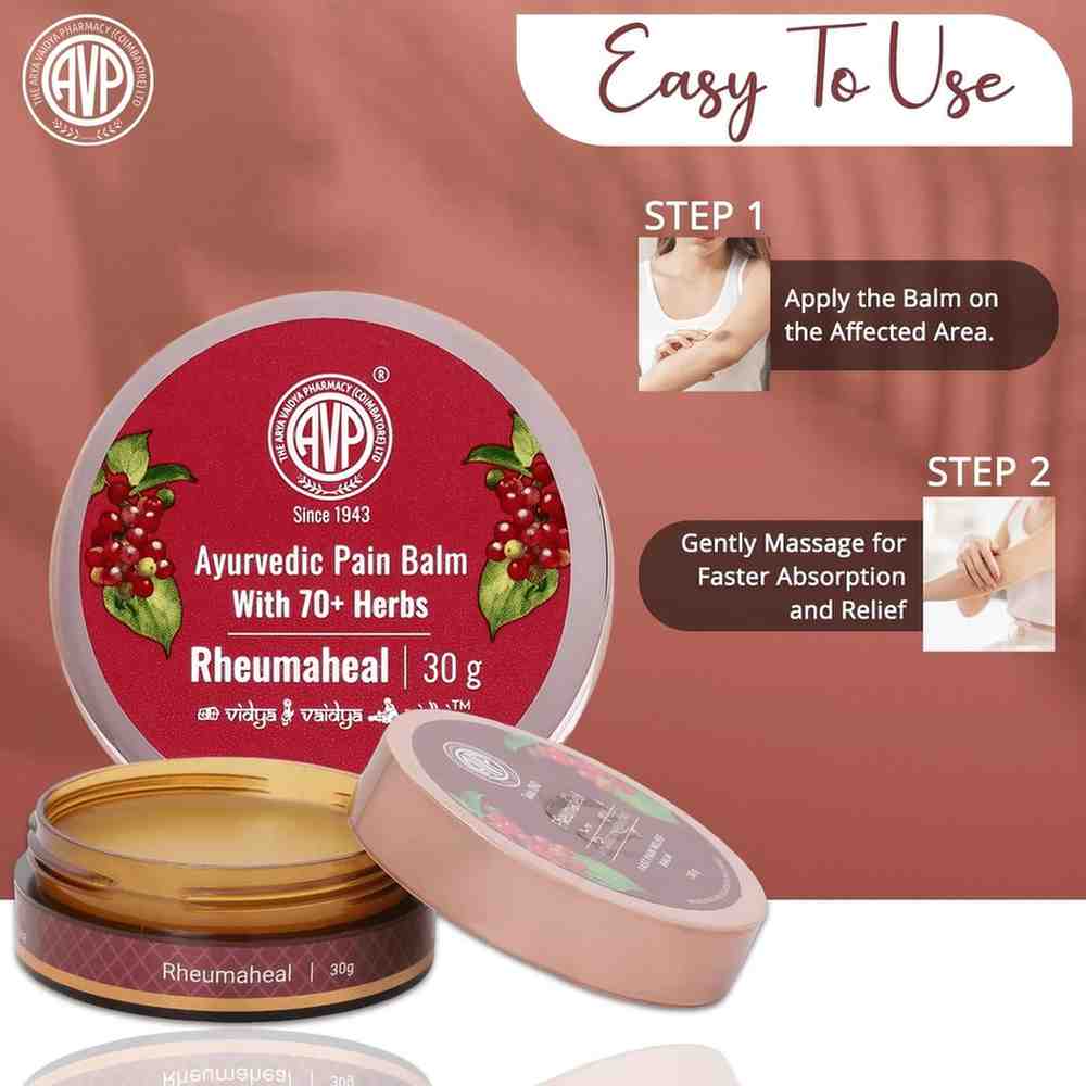 AVP Ayurvedic Rhuemaheal Fast Pain Relief Balm 30g