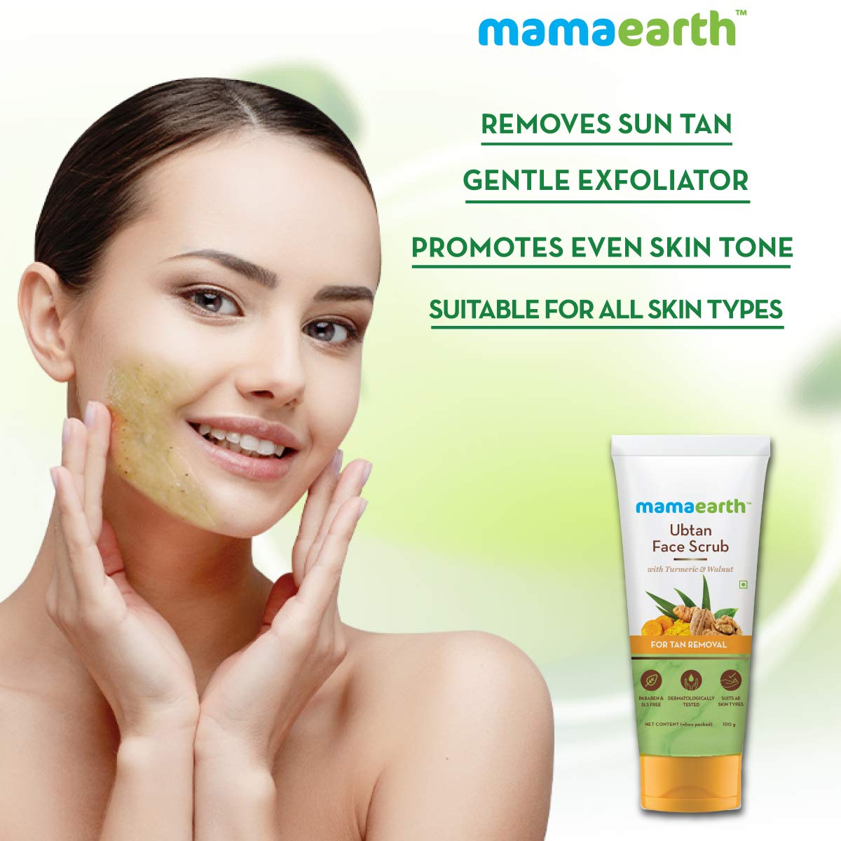Mamaearth Ubtan Face Scrub 100g