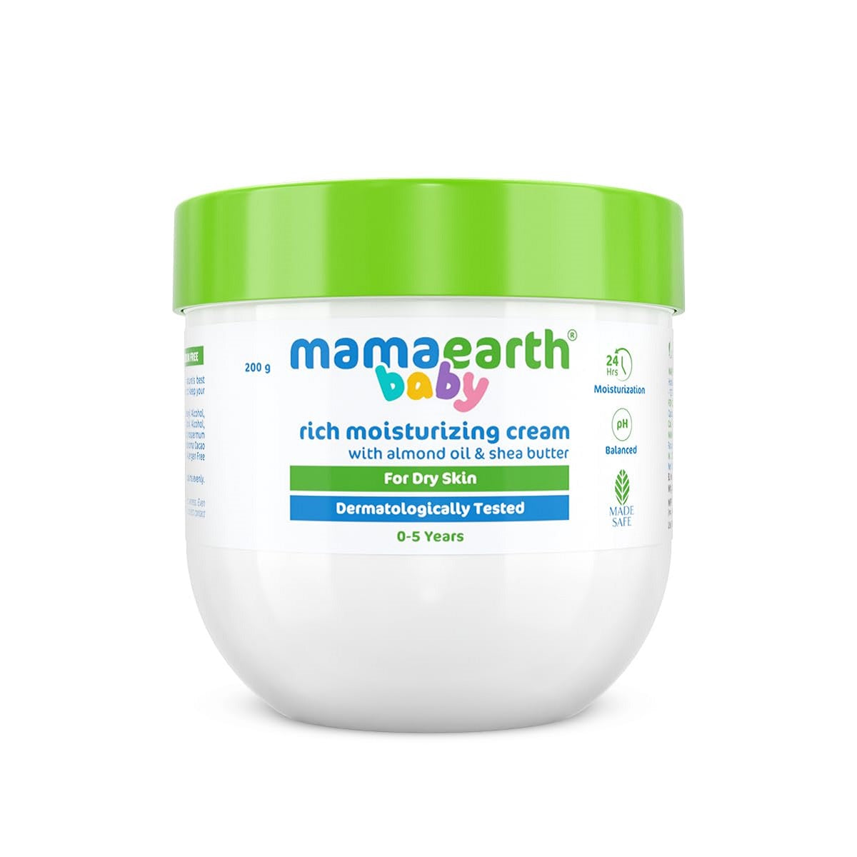 Mamaearth Rich Moisturizing Cream With Almond Oil & Shea Butter 200g