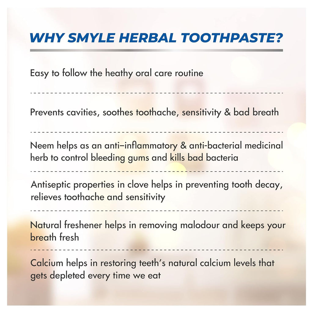 Smyle Herbal Teeth Toothpaste 100gm