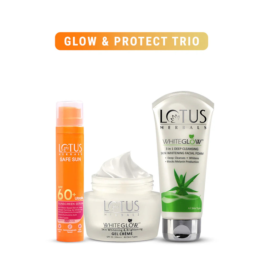 Lotus Herbals Cosmetics Glow & Protect Trio