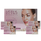 Lotus Herbals Cosmetics Radiant Pearl Cellular Lightening Salon Grade 4 Facial Kit
