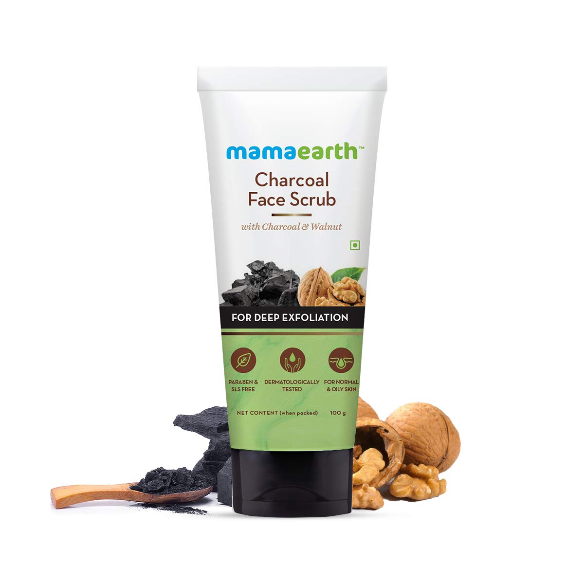Mamaearth Charcoal Face Scrub 100g