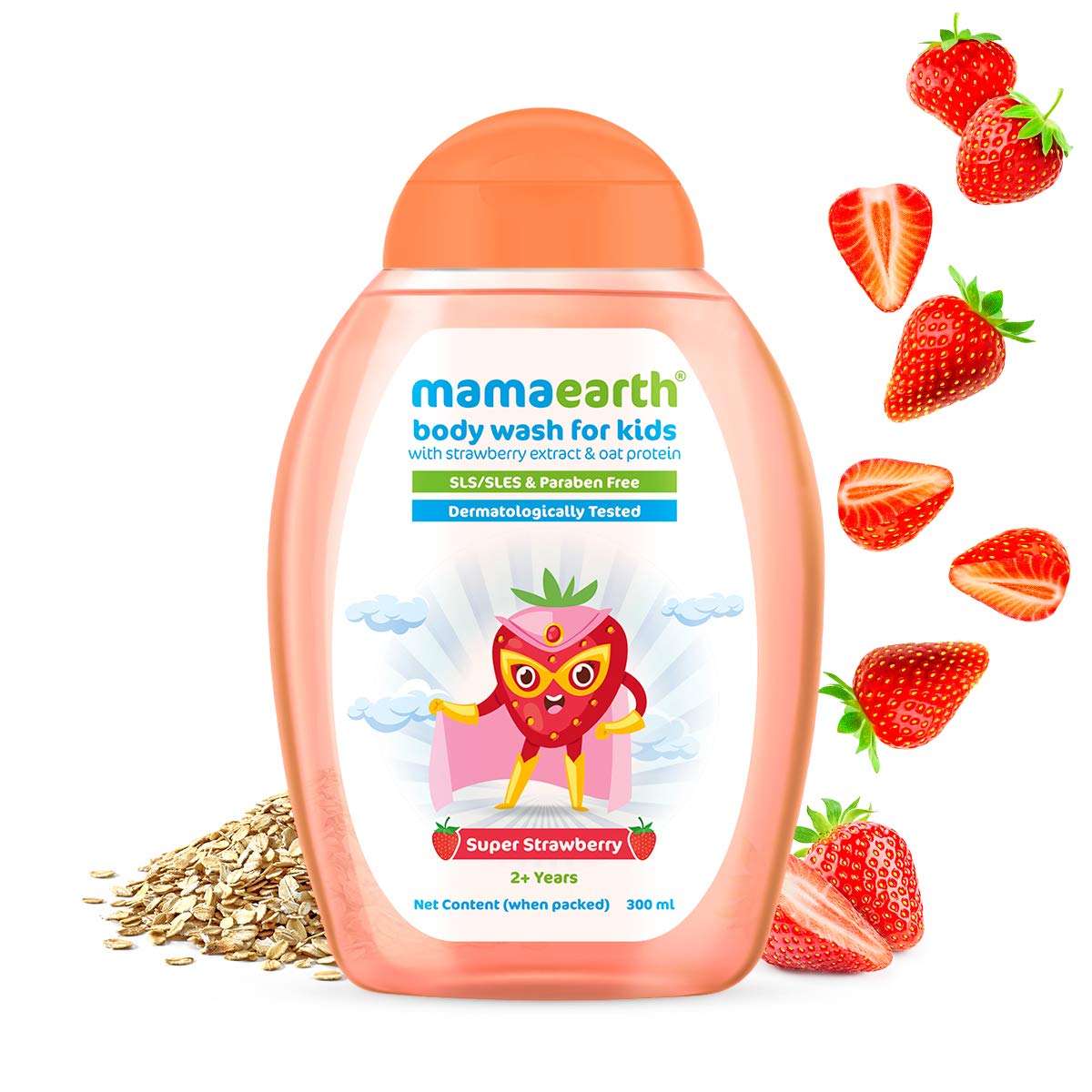 Mamaearth Super Strawberry Body Wash for Kids 300ml
