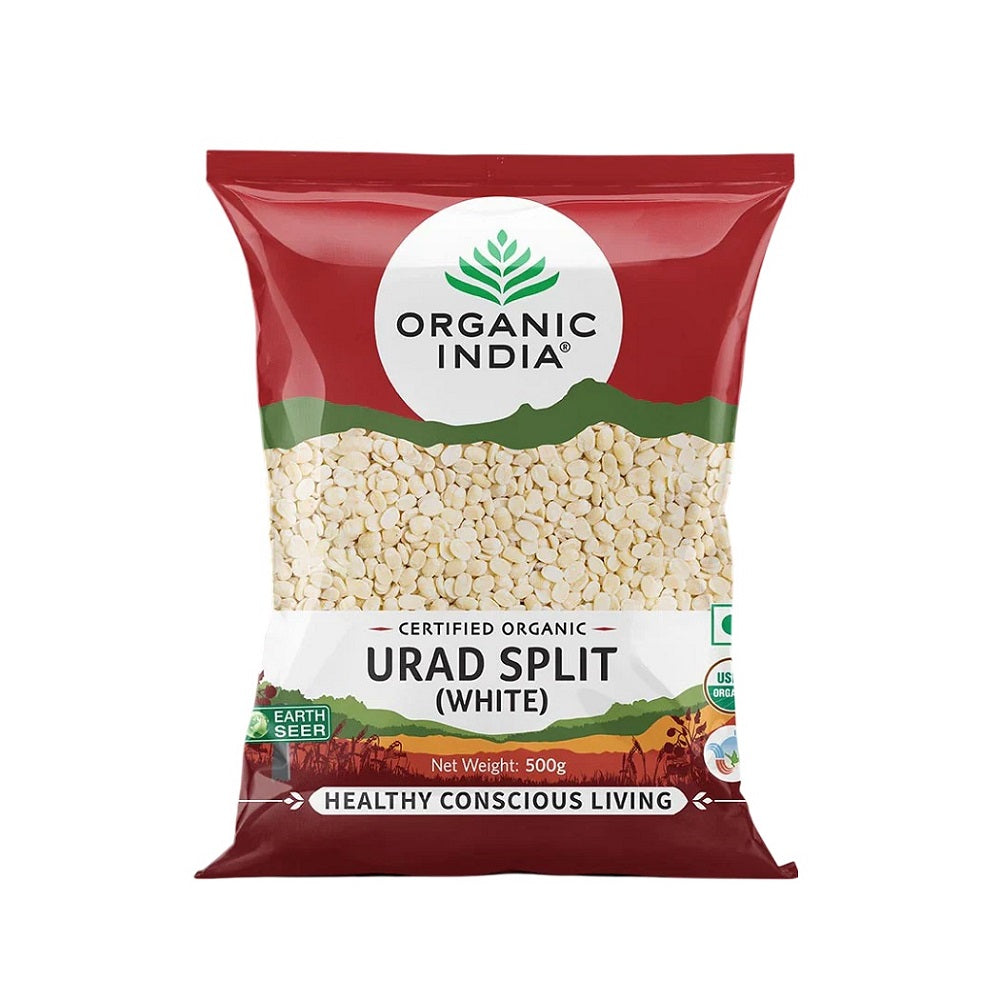 Organic India Organic Urad Split (White) 500g