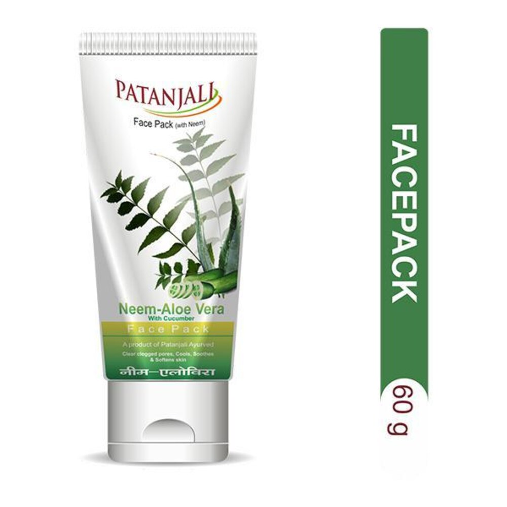 Patanjali Aloevera Neem Cucumber Face Pack 60g
