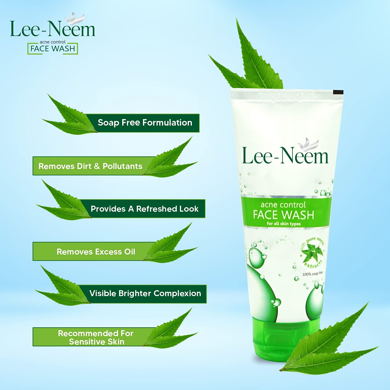 Leeford Lee Neem Anti Acne Face Wash 70g