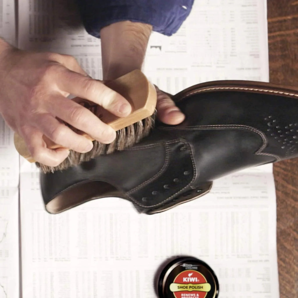 KIWI Shoe Polish, Black, 4.5 Ounce, 40g X Pack of 4
