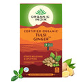 Organic India Tulsi Ginger Green Tea Teabgas & Tin