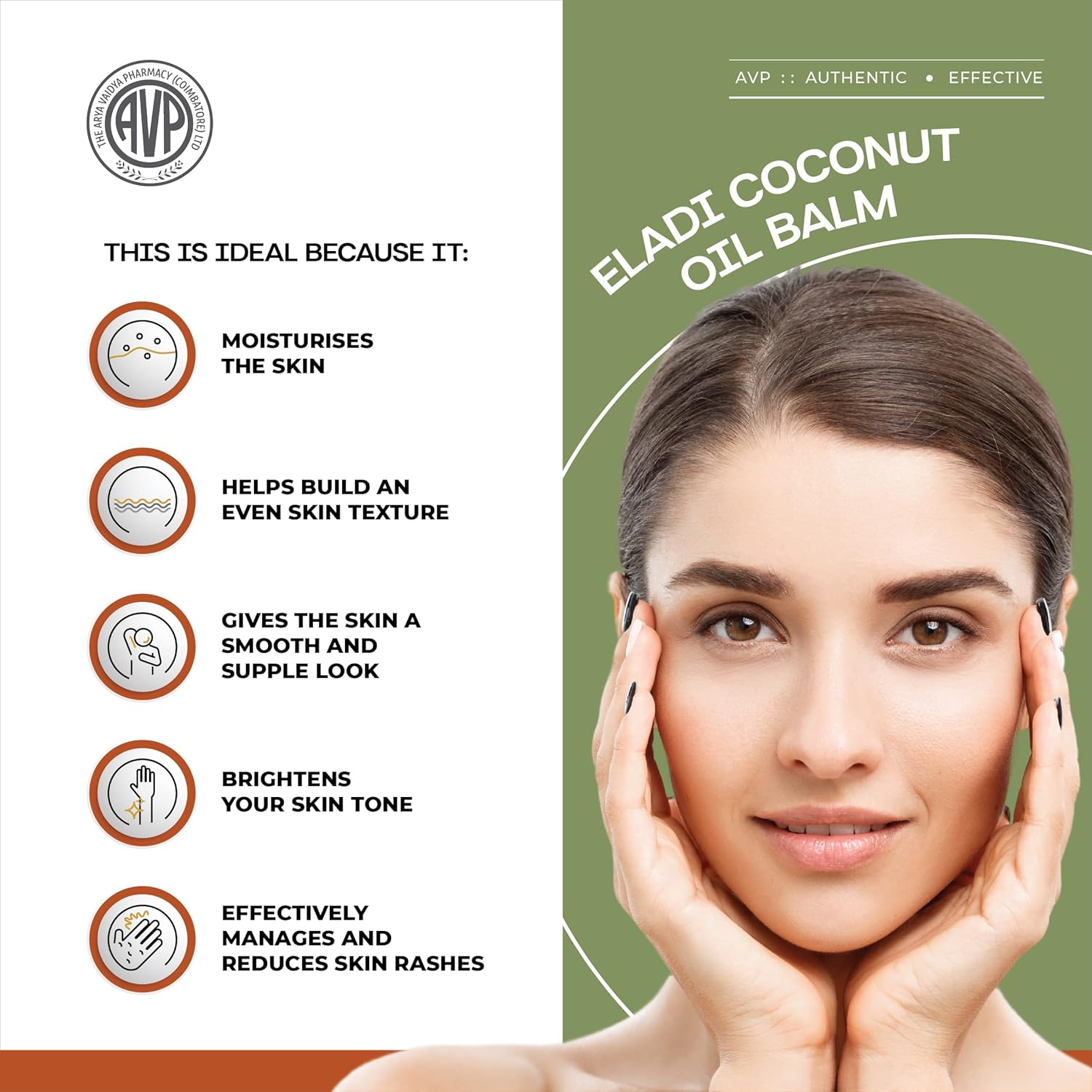 AVP Ayurvedic Eladi Coconut Oil Balm 40g