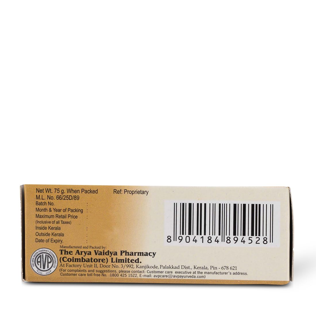 AVP Ayurvedic Heal Transparent Bathing Cake Soap 75gm