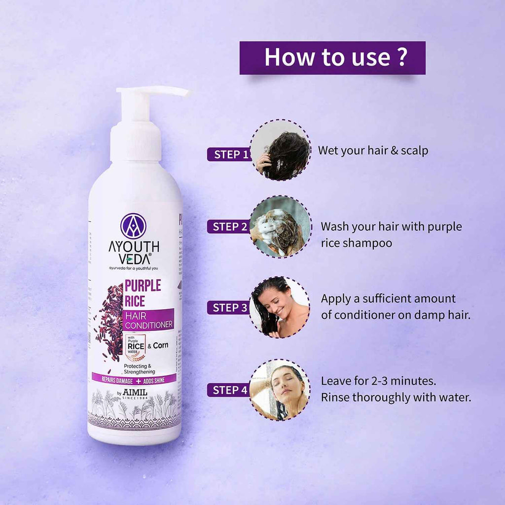 Aimil Ayouthveda Cosmetics Purple Rice Hair Conditioner 200ml