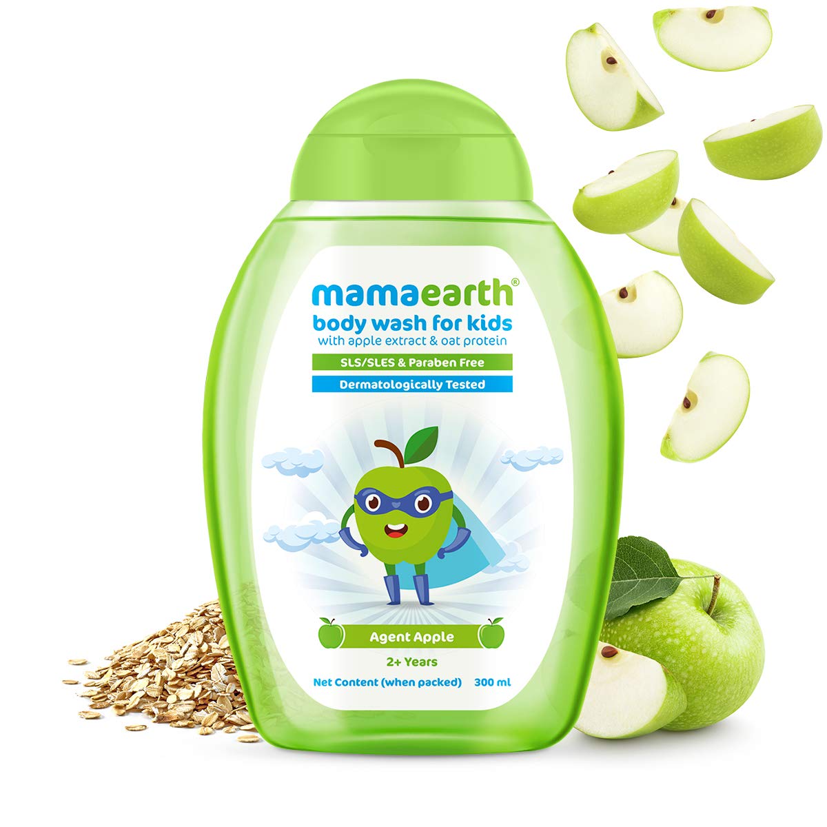 Mamaearth Agent Apple Body Wash for Kids 300ml