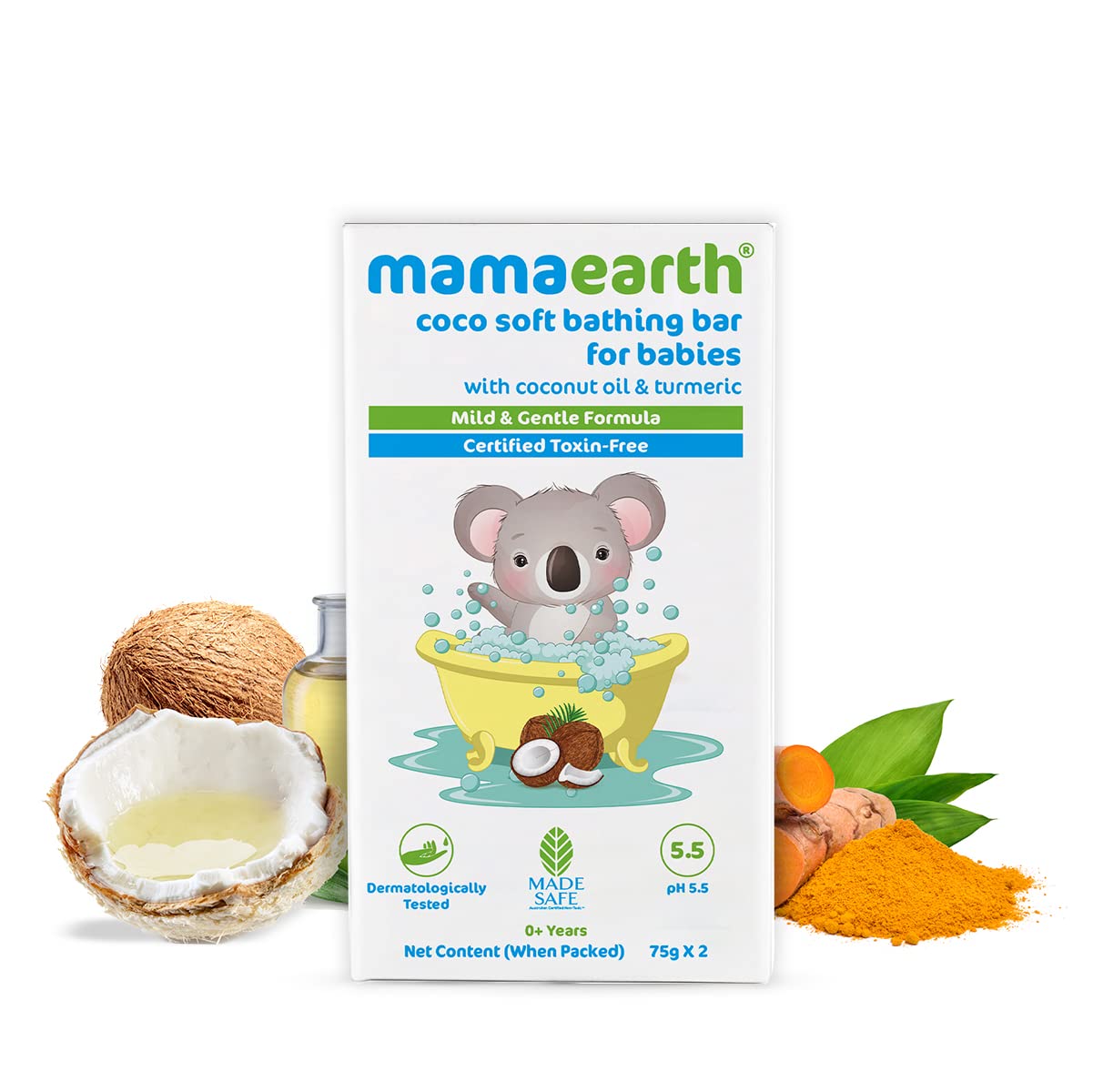 Mamaearth Coco Soft Bathing Bar for Babies Pack of 2*75g