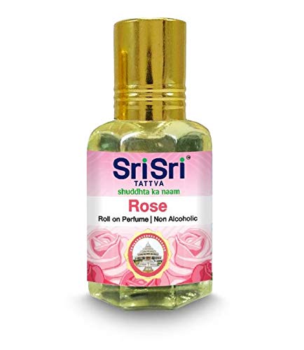 Sri Sri Tattva Aroma Blossom,Divine,Deligth,Jasmine,Rose & Sandal Roll on Perfume