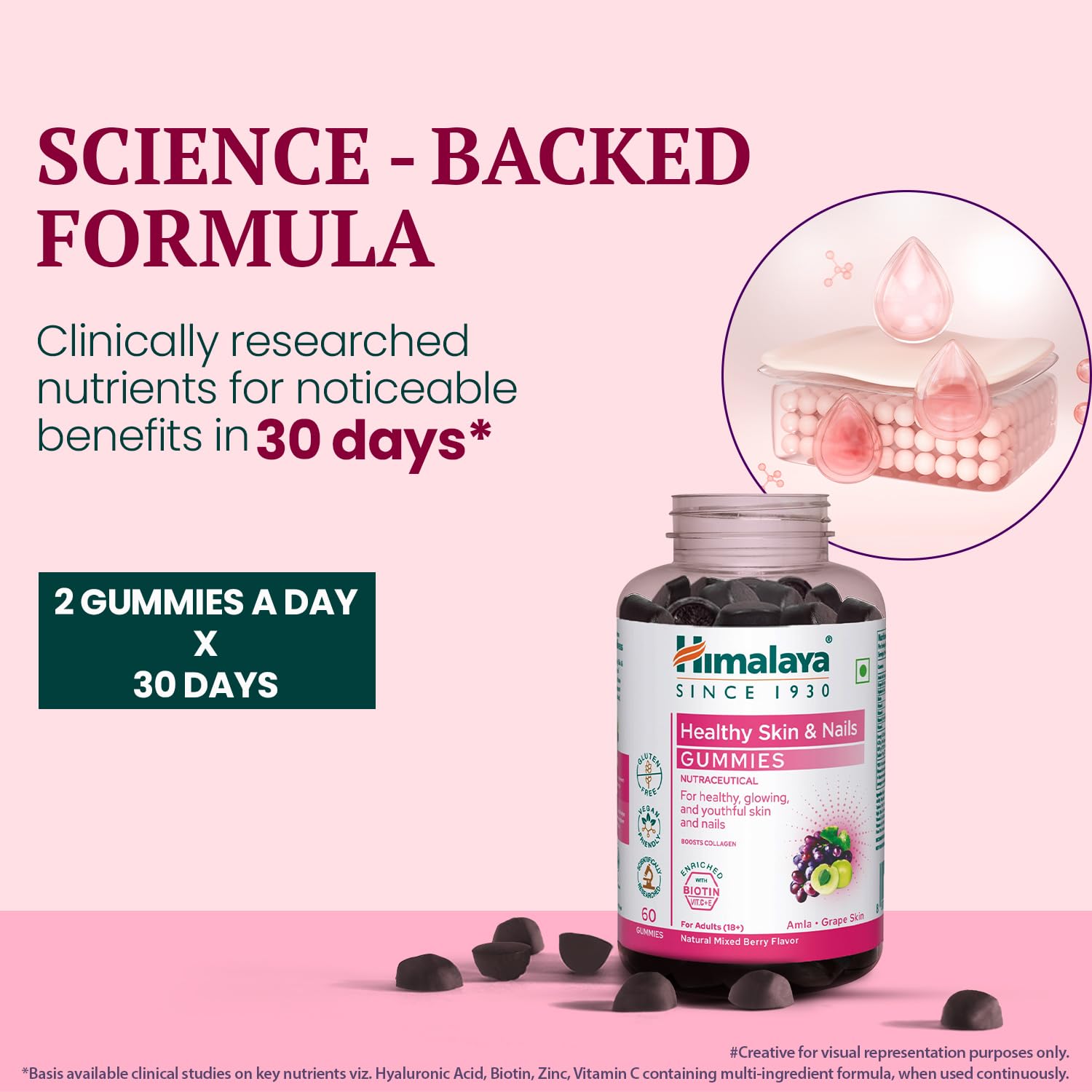 Himalaya Ayurvedic Healthy Skin & Nail Gummies