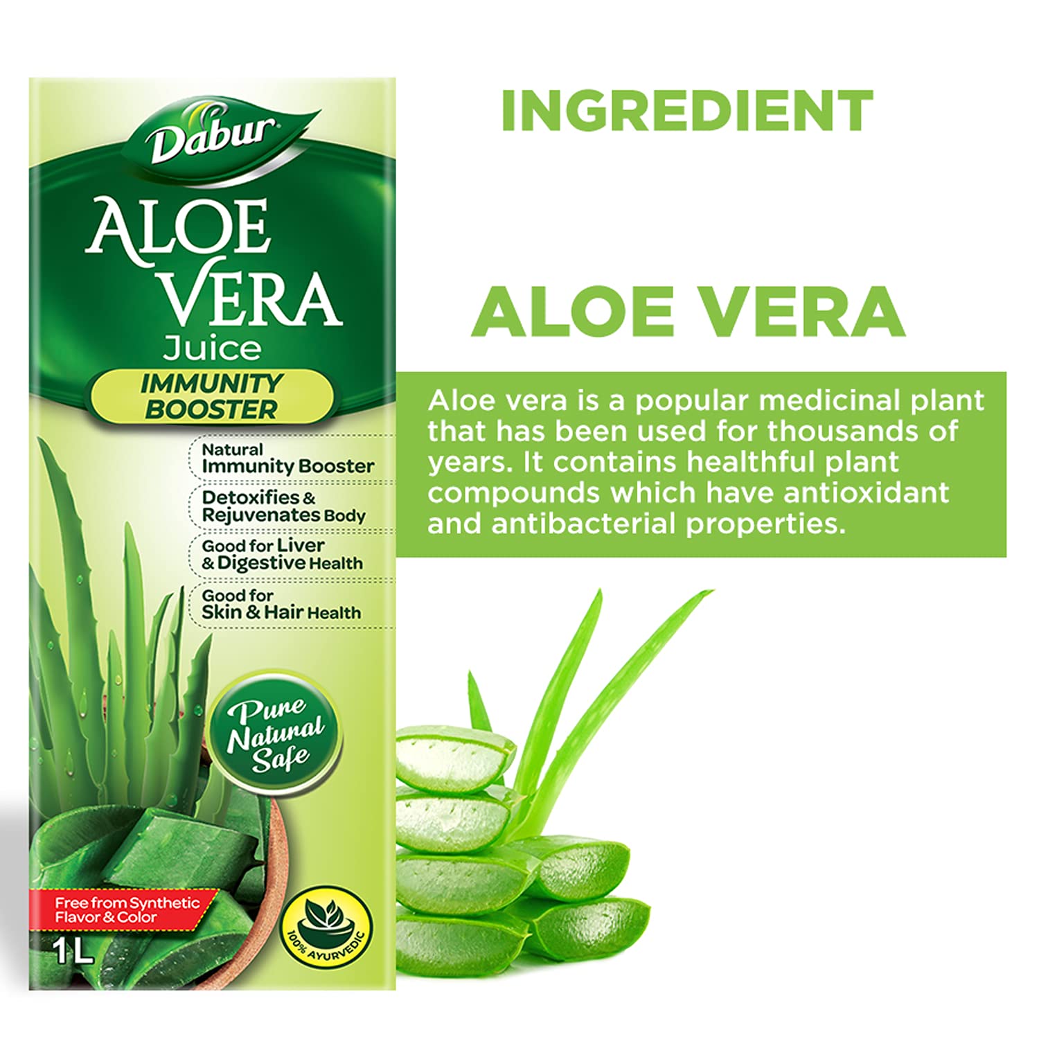 Dabur Ayurvedic Aloe Vera,Giloy,Giloy Neem Tulsi,Jamun Neem Karela,Triphala & Amla Juice 1 Liter