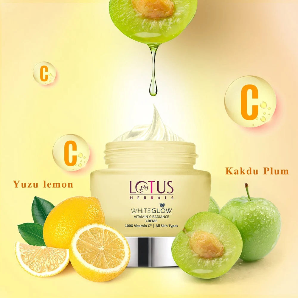 Lotus Herbals Cosmetics WhiteGlow Vitamin-C Gel Creme & Serum Combo