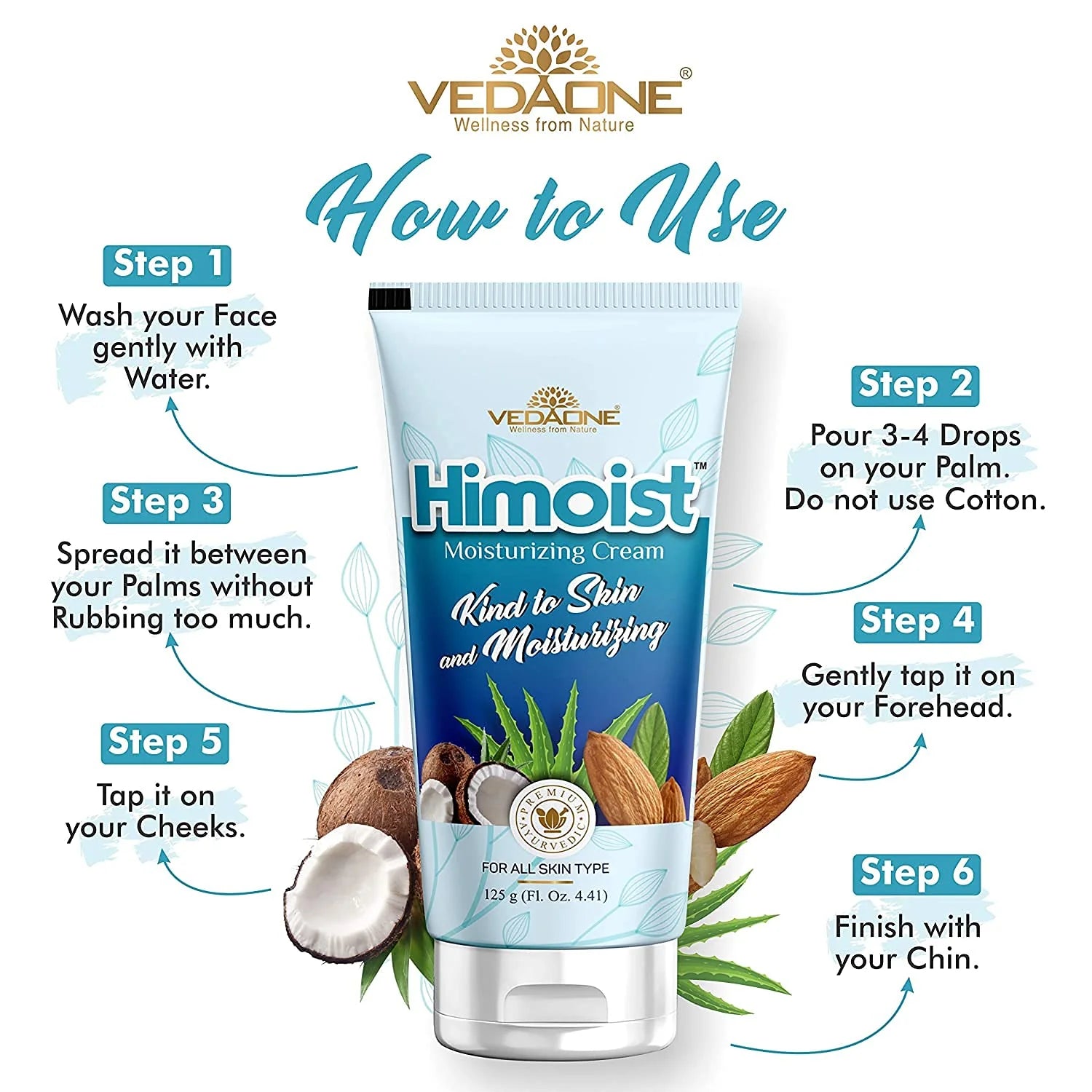 Vedaone Himoist Moisturizing Cream 125g