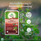 Organic India Tulsi Masala Chai Green Tea 25 Infusion Bag & 100g Tin