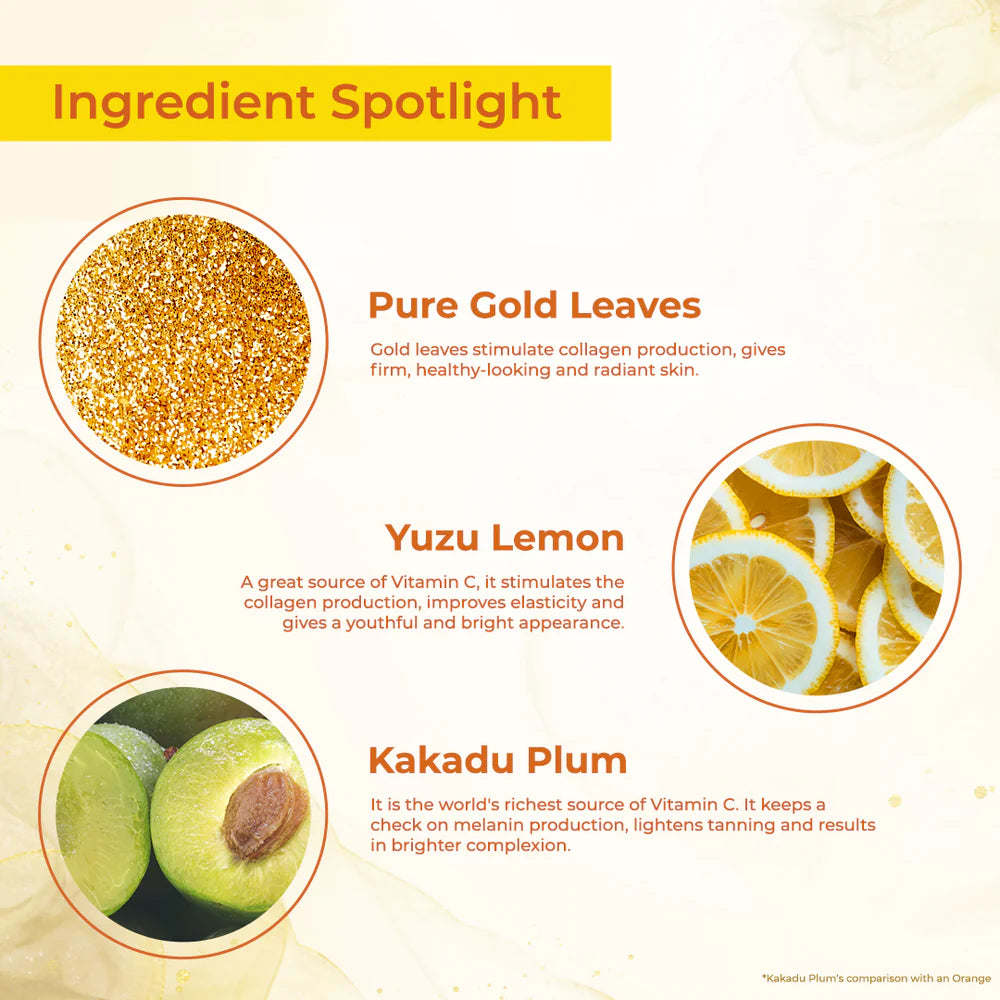 Lotus Herbals Cosmetics WhiteGlow Vitamin C + Gold Radiance Serum