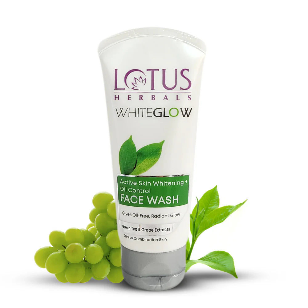Lotus Herbals Cosmetics WhiteGlow Skin Brightening + Oil Control Facewash 100g