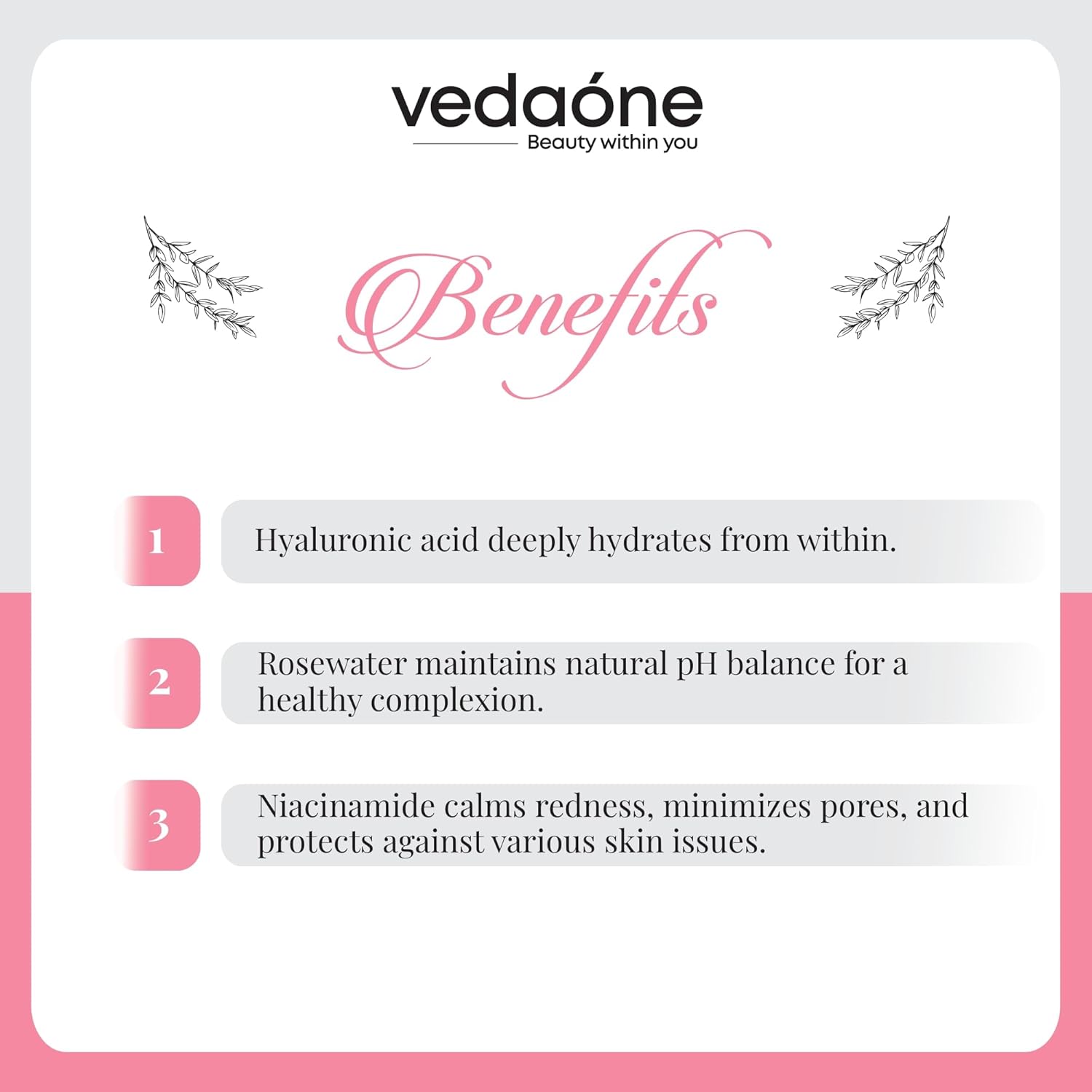Vedaone Skin Hydra Mist with Rose 100ml
