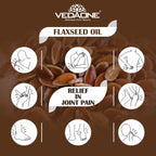 Vedaone Ayurvedic 100% Natural Cold Pressed Flaxseed Oil 100Ml