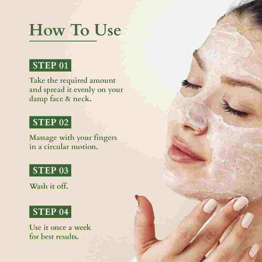 Lotus Organics+ Cosmetics Brightening De Tan Face Scrub 100g