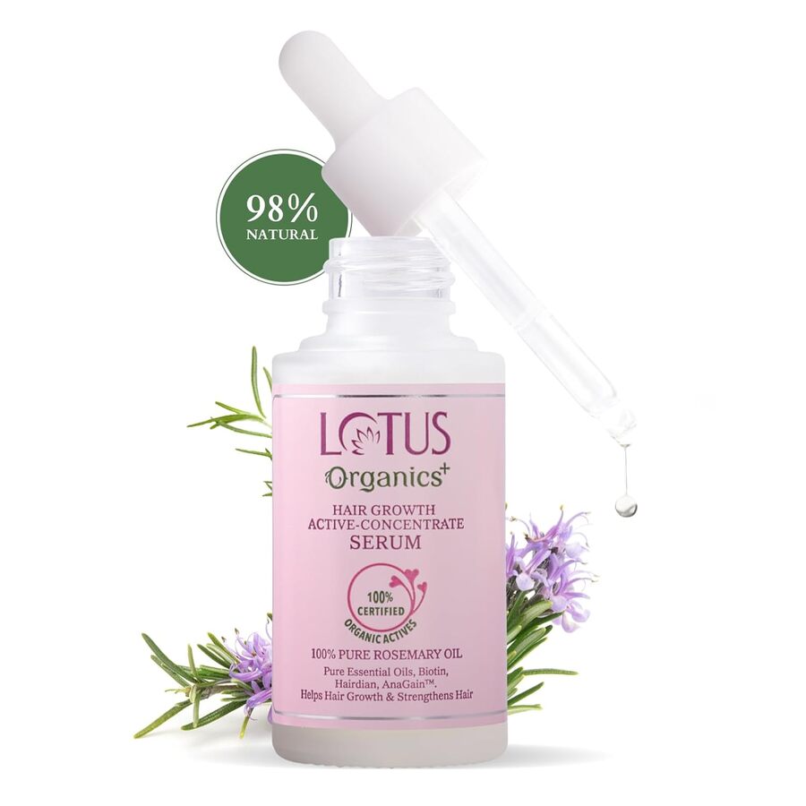Lotus Organics+ Cosmetics Hair Growth Active Concentrate Serum 28ml