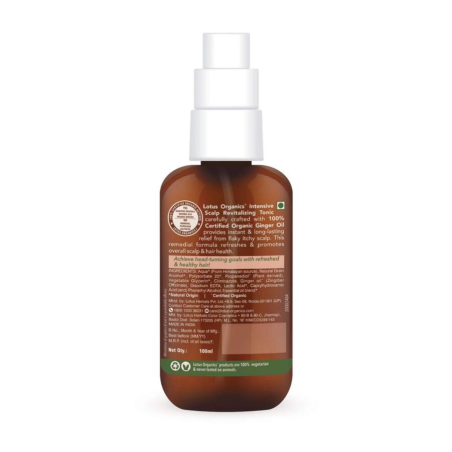 Lotus Organics+ Cosmetics Intensive Scalp Revitalizing Tonic 100ml