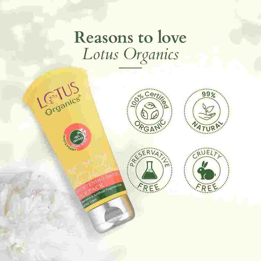 Lotus Organics+ Brightening De Tan Face Pack 100g
