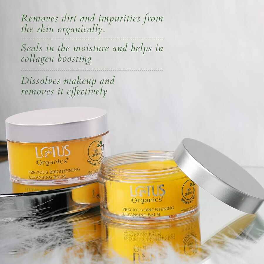 Lotus Organics+ Cosmetics Precious Brightening Cleansing Balm 50g