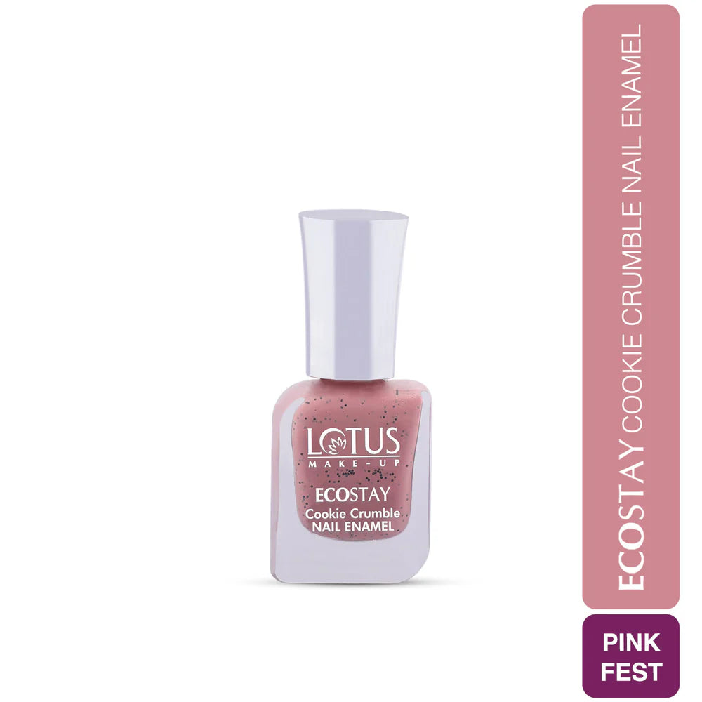 Lotus Makeup Cosmetics Ecostay Cookie Crumble Nail Enamel Chip Resistent 10ml
