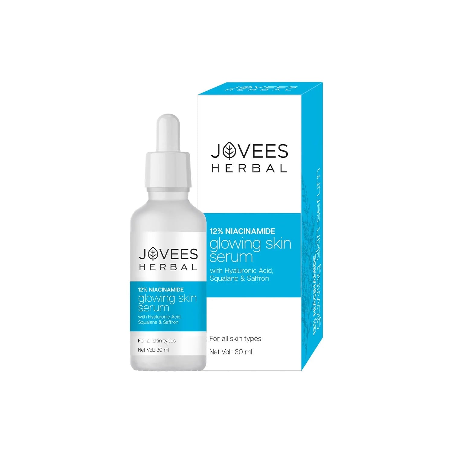 Jovees Herbal Cosmetics 12% Niacinamide Glowing Skin Serum 30ml