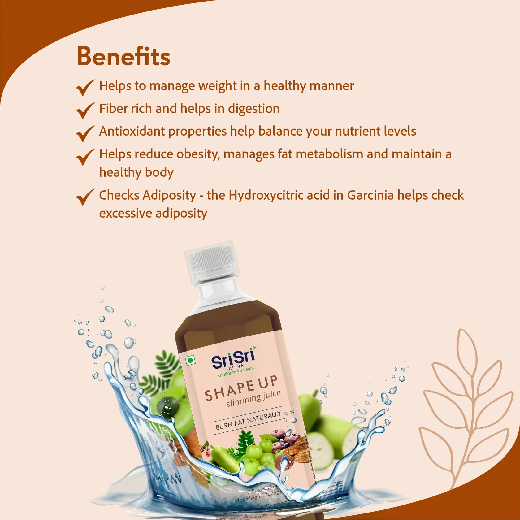 Sri Sri Tattva Ayurvedic Shape Up Slimming Juice 1 Litre